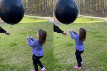 Toekomstige grote zus zorgt ervoor dat gender reveal niet door gaat