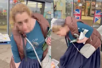 Vrouw heeft geen zin om te betalen en verstopt bijna hele Lidl in haar jurk