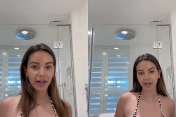 Monica Geuze laat zelf ook nog even zien hoe bikini haar staat