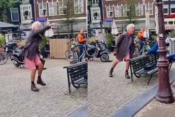 Schreeuwerig mannetje lucht zijn hart in Amsterdam