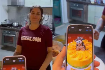 De bedoeling was een leuk taartje met een schattig aapje