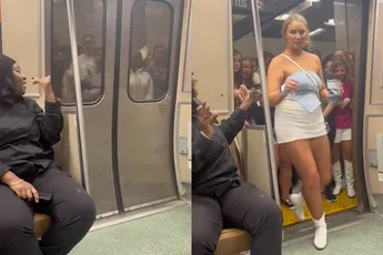 Als Taylor Swift concert is afgelopen en concertgangers nemen dezelfde trein