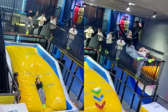 Een goed en een slecht voorbeeld van lancering met een groot luchtkussen