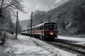 Ondertussen in trein in Oostenrijk: Toespraak Adolf Hitler afgespeeld over de intercom