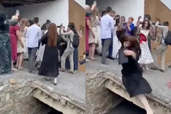 Onhandige tante eist alle aandacht op tijdens trouwfeest