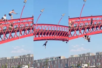 Tobias mag zichzelf de Spider-Man van de Pythonbrug noemen