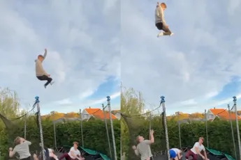 Lanceren en ruimte creëren op de trampoline