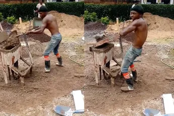 Bouwvakker maakt sensueel geheel van bouwsteenfabricage