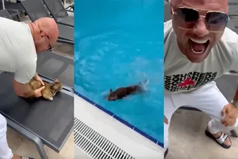 Alex Soze laat zien dat katten kunnen zwemmen, krijgt nog meer haat-reacties