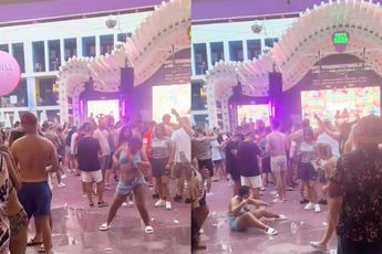 En jij denkt dat er alleen maar classy mensen een dansje doen op Ibiza