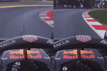 Geweldige boordradio van Max Verstappen die snelste ronde wil pakken tijdens GP van Spanje
