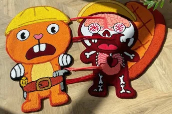 Shut Up And Take My Money: Happy Tree Friends handgemaakte matten