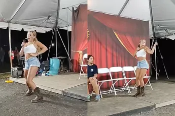 Hypnotiseur laat dame denken dat ze Taylor Swift is