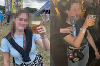 Vriendinnen doen eerste vs laatste drankje op de Zwarte Cross
