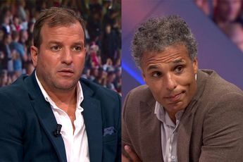 Pierre van Hooijdonk tegen Rafaël van der Vaart in Studio Voetbal: "Welke snoepjes heb jij op?"