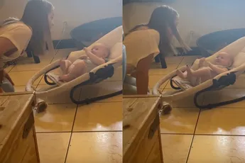 Grote zus zingt voor haar broertje