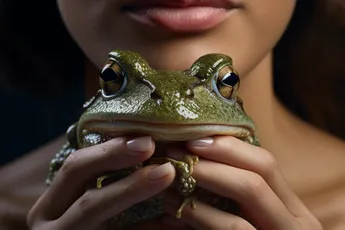 Mop: Man neemt hele speciale kikker mee naar de kroeg