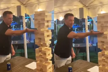Zo! Die is een partijtje goed in Jenga!