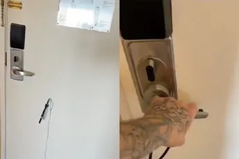 Altijd haakje op de deur, want zo breken ze in je hotelkamer in