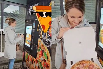 Heb je een verse pizza uit een automaat en ook een nieuw huisdier