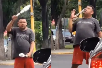 Ook als zatte straatartiest moet je ergens beginnen