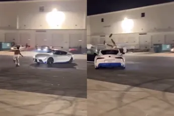 Amateur acrobaat komt akelig goed weg tijdens driftsessie