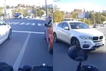 Elektrisch motortje botst stevig tegen BMW