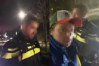 Helder lampje wederom betrapt op fietsen zonder licht en gaat discussie aan met politie