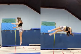 Kijken naar trampoline springen kan heel erg mooi zijn