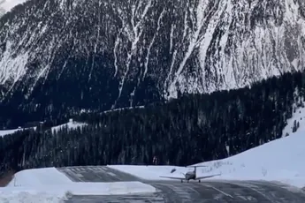 Toch wel een spannend luchthaventje dat Altiport de Courchevel