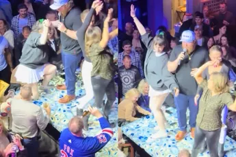 Op de bar dansen verliep toch niet helemaal lekker