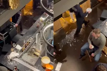 Vervelend dat hoogwater, maar ik drink toch eerst rustig mijn biertje op