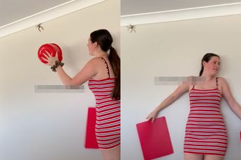 Zelf mensen in Australië hebben weleens moeite met een joekel van een spin
