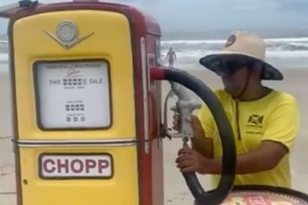 Braziliaan met mobiel tankstation heeft iets lekkers in de aanbieding