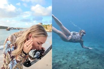 Mooi uitzicht op Curaçao: Free-diving met Marijn Kuipers