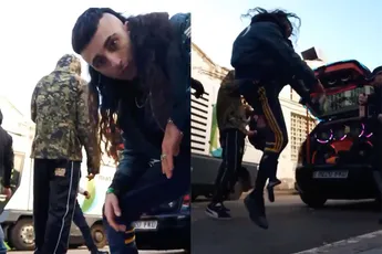 Onduidelijk of Spaanse gabbers aan het hakken zijn of aan karate doen