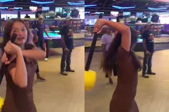 Sow, vrouw raakt kind keihard met hamer in gamehal