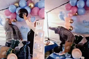 Tijdens gender reveal party krijgt vrouw plotseling spijt dat ze zwanger is geworden