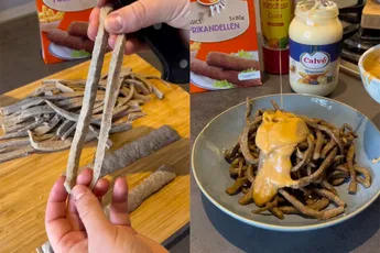 Wat eten we vandaag, morgen en overmorgen: Frikandellen Spaghetti
