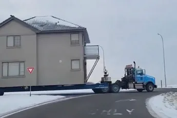 In Alberta, Canada is verhuizen blijkbaar je hele huis verhuizen