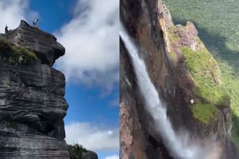 Spring anders eens van de hoogste waterval ter wereld