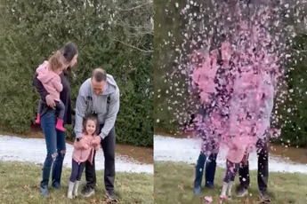 Vader niet helemaal te spreken over de uitkomst van gender reveal party