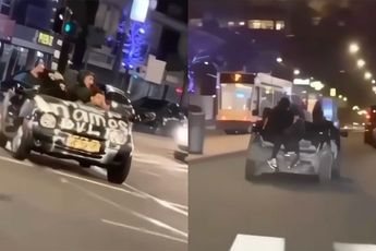Boys maken Amsterdam onveilig in auto zonder dak