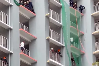 Hulpdiensten werken goed samen en redden iemand die levensmoe is