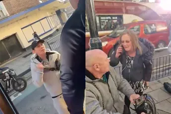 Ondertussen in het Engelse Hull: Tweetal valt buschauffeur lastig, man in scootmobiel grijpt in