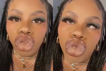 De dame heeft een talent, al weten we niet precies waarvoor het dient