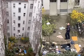 In Berlijn had iemand zin in een grote voorjaarsschoonmaak