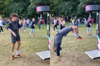 Patser gaat voor stijlpunten op de boksbal