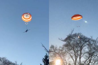 Twee mannen overleefden crash door noodparachute van sportvliegtuig