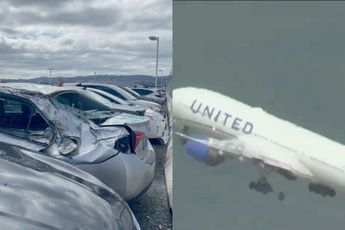 Aftermath waar wiel van Boeing van United Airlines terecht is gekomen